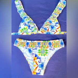 NWT Multi Color Bikini Set - Small